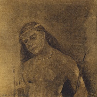 Wild Woman by Odilon Redon